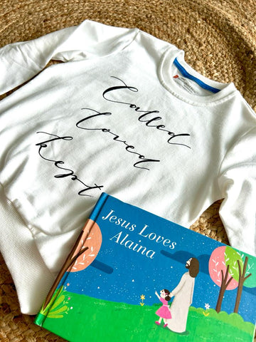 Kids Bundle: Jesus Loves... Custom Book & Kids Sweatshirt