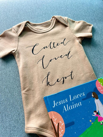 Kids Bundle: Jesus Loves... Custom Book & a Baby Romper