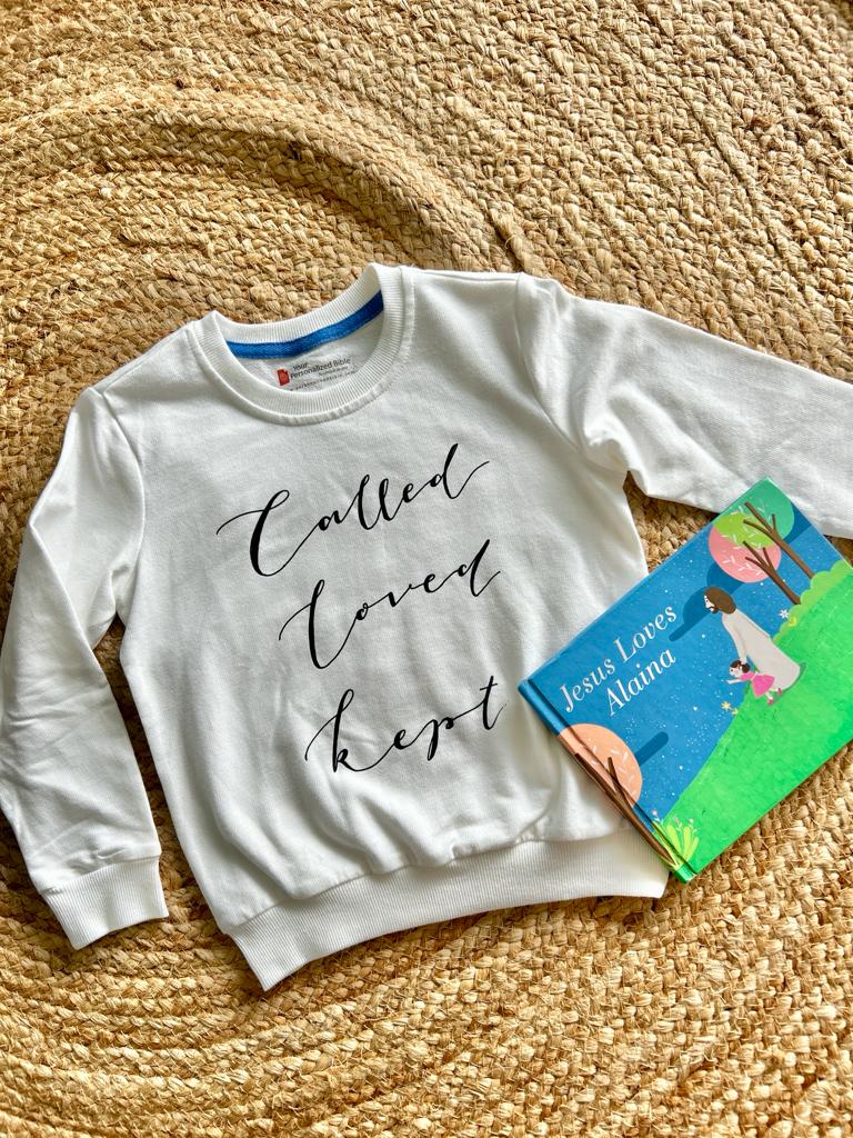 Kids Bundle: Jesus Loves... Custom Book & Kids Sweatshirt