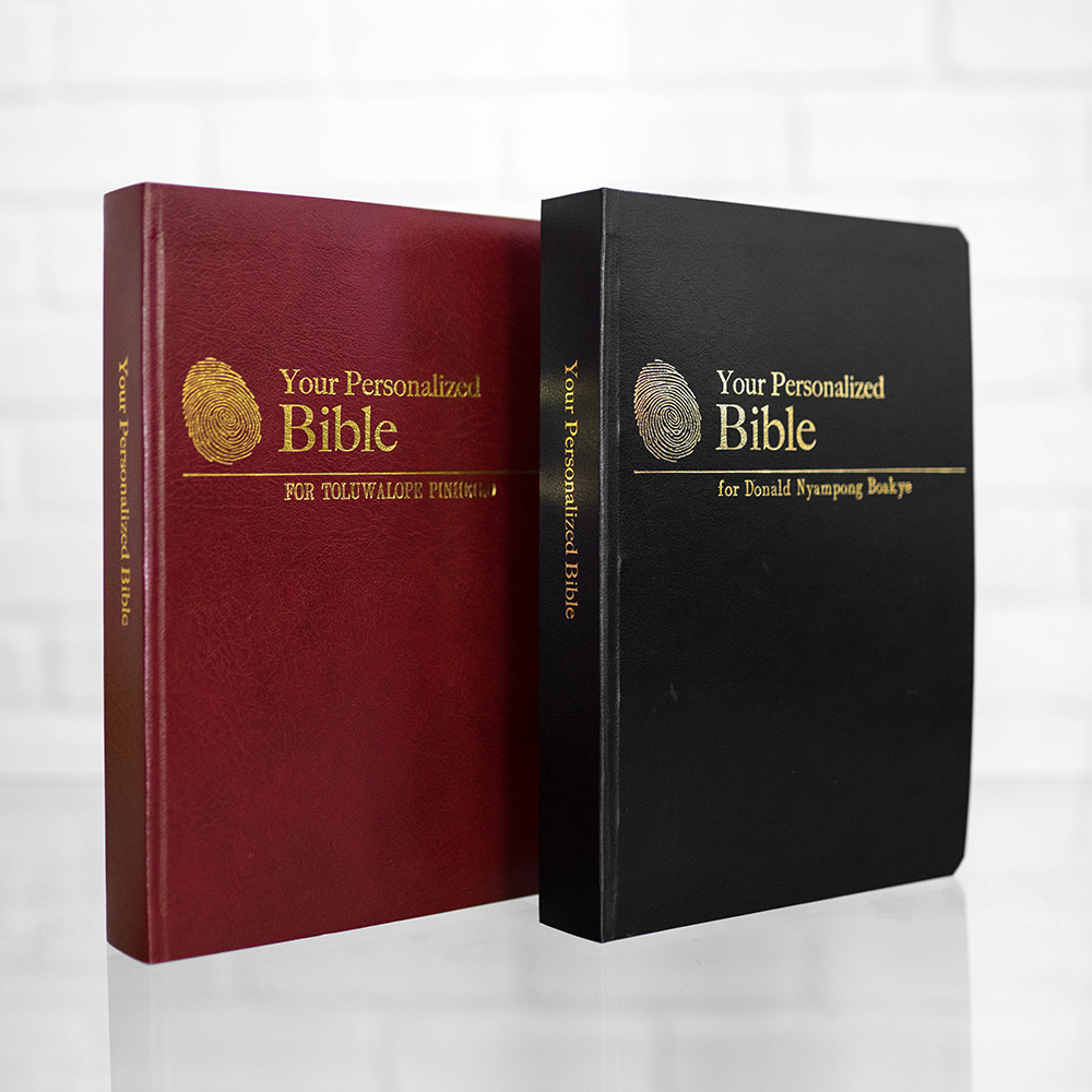 2 Personalized Complete Bibles (Large Print)